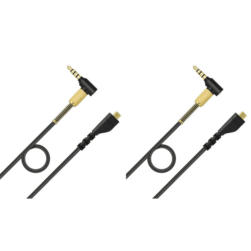 2X Replacement Audio Headset Cord for 5 3 Pro Wireless Gaming Headphones 4.9Ft Cable