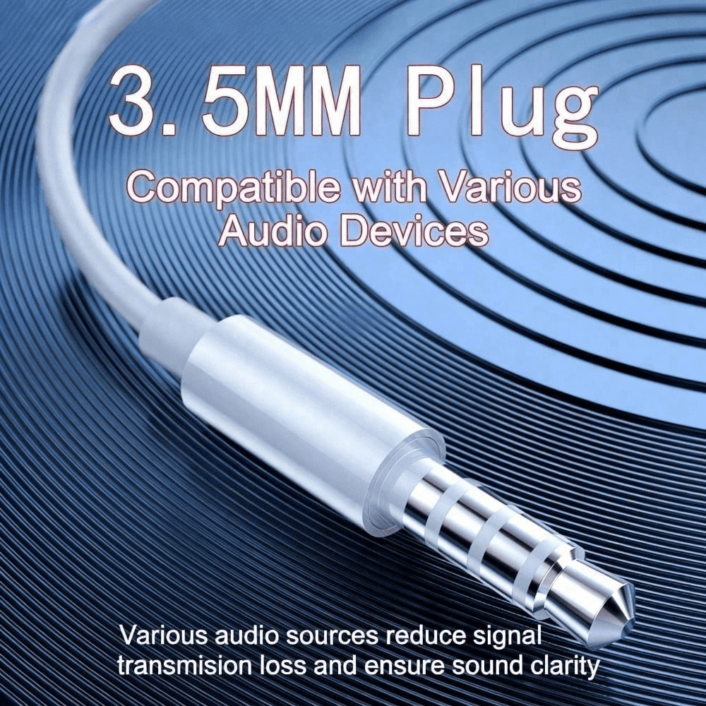 2 pairs of earbud headphones with 3.5mm plug, over-ear wired stereo noise-cancelling headphones, featuring built-in microphone and volume control function. Suitable for smartphones, MP3/4 devices
