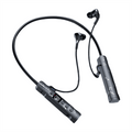 M226 Bluetooth 5.4 Headphone Neckband True Wireless Earphones LED Stereo Sports Headphones with Mic FM Radio Headset,1 * Bluetooth Earphones,Black