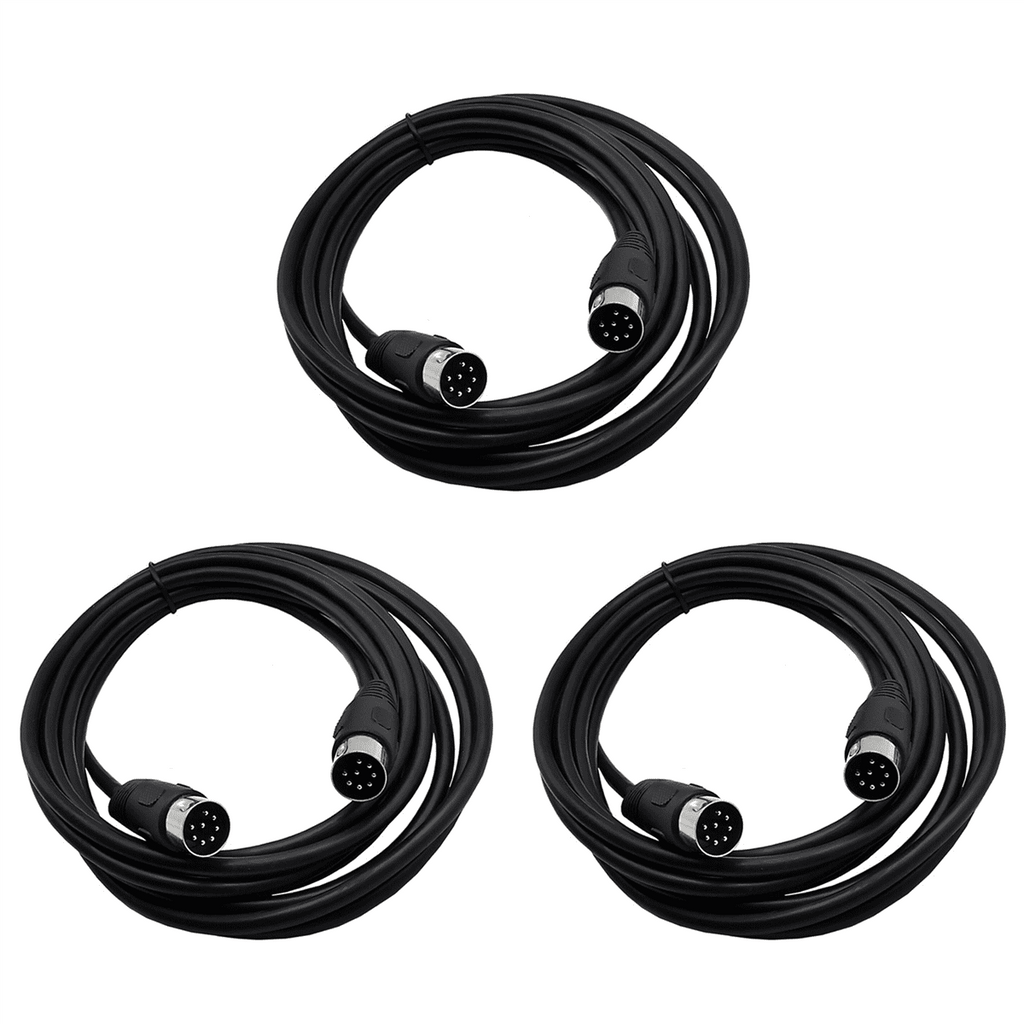 3X 8 Pin Din Male to Male Speaker Audio Cable Adapter for Surveillance Automotive Computers Television Precision 5M