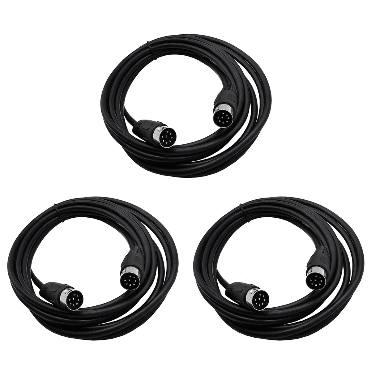 3X 8 Pin Din Male to Male Speaker Audio Cable Adapter for Surveillance Automotive Computers Television Precision 5M