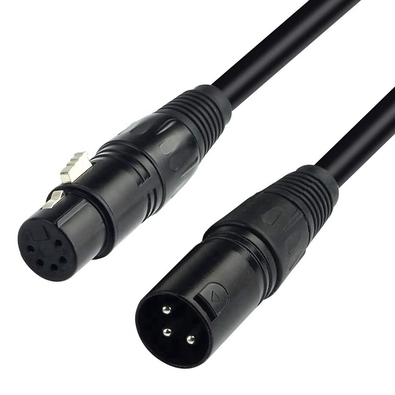 4X XLR Male 3 Pin to XLR Female 5 Pin &amp; XLR Female 3 Pin to XLR Male 5 Pin Audio Cable, for Microphone  Stage Light