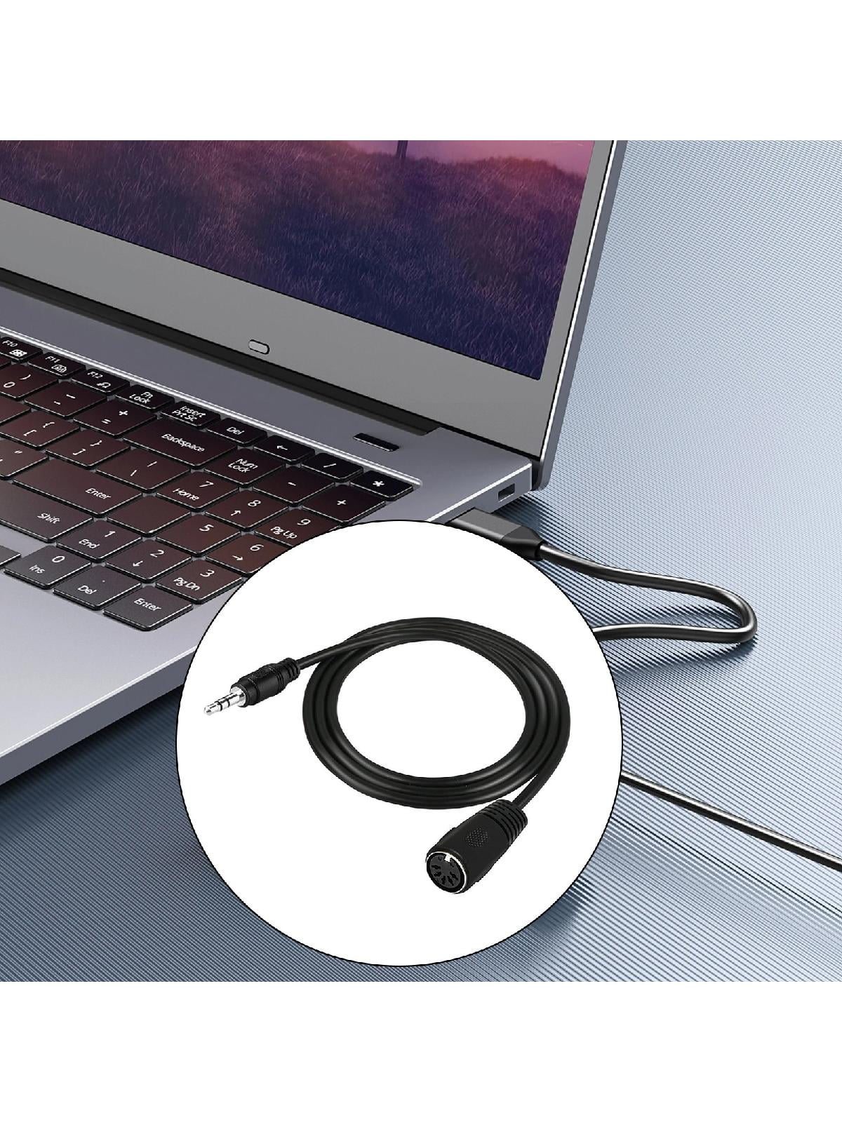 Professional 3.5mm Male to DIN 5 Pin Female Cable Sound Adapter Cable for Headphone Sound Card Equipment Accessories