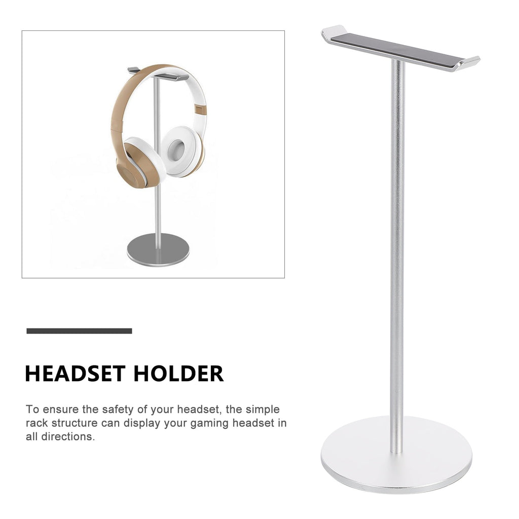 unbranded  Headphone Bracket Household Holder Headset Support Bar Silver