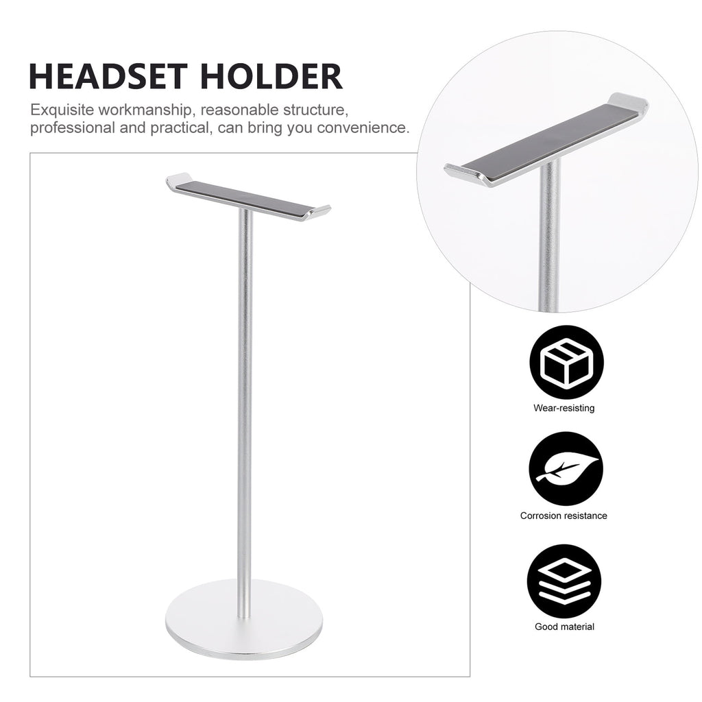 unbranded  Headphone Bracket Household Holder Headset Support Bar Silver