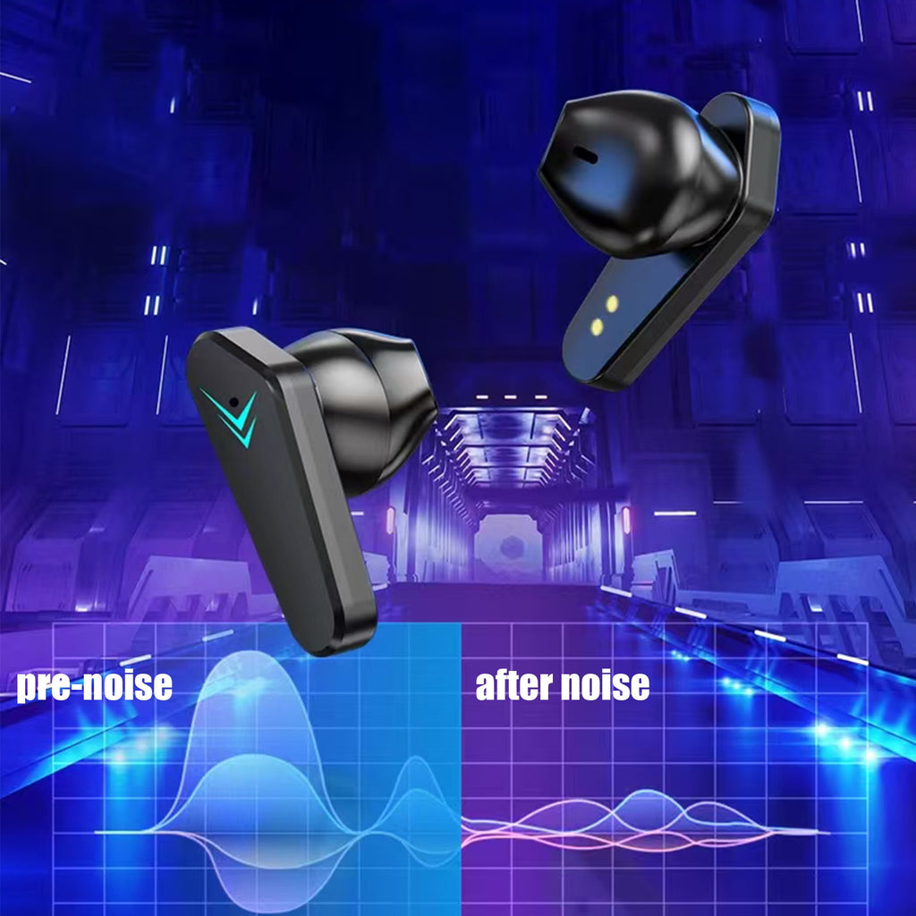 Bluetooth Headphones True Wireless Earbuds 65H Playback Power Display Earphones with Wireless Charging Case X15 Waterproof in-Ear Earbuds with Mic for TV Phone Computer Laptop