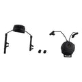 ckepdyeh Pickup Headphones Rail Bracket Multi-Angle Adjustable Flip Ear Cups Fixed Bracket Helmet Accessories Black