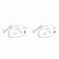 2X Single Headphone 3.5mm Anti Radiation Mobile Phone Earphone with Air Pipe Mic for Phone Transparent,2x Single Headphone,Transparent