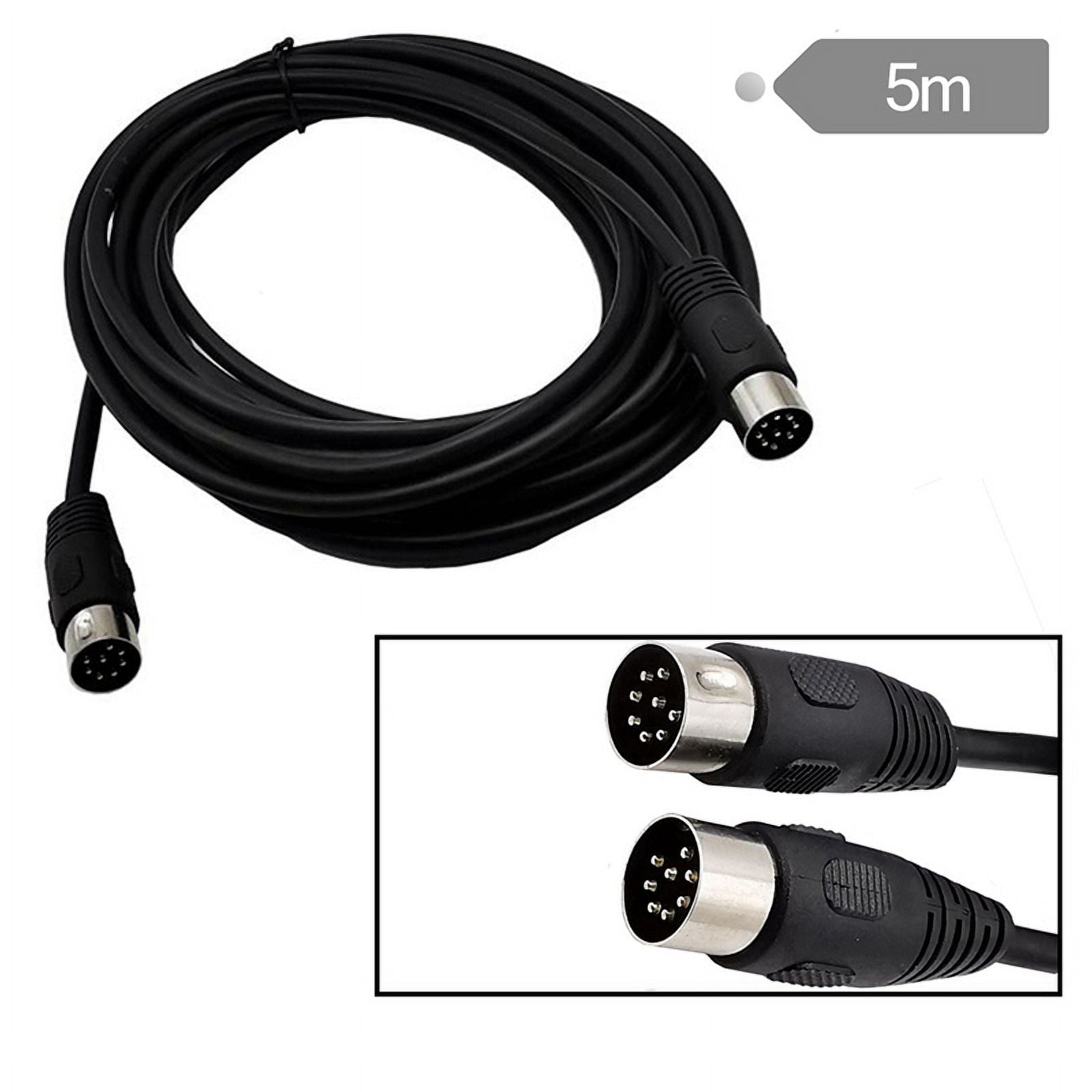 3X 8 Pin Din Male to Male Speaker Audio Cable Adapter for Surveillance Automotive Computers Television  5M