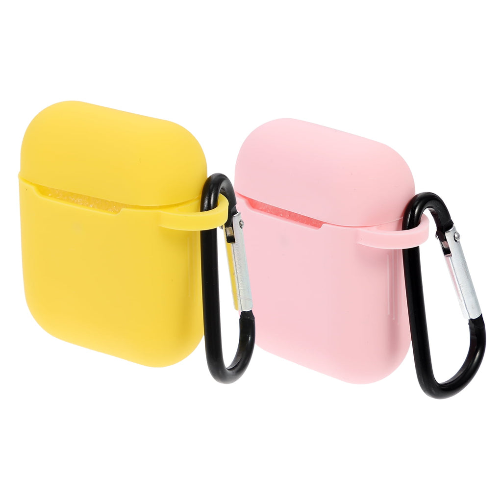 2pcs Wireless Headphone Cover Earphone Silicone Case Compatible for Airpods 1/2