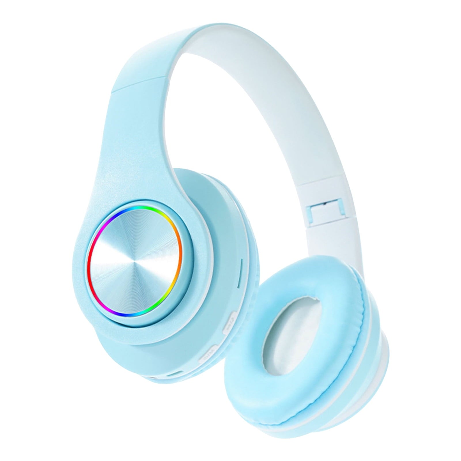 Wireless Headphones with Colorful Breathing Lights, Over Ear Design and Bluetooth 5.3 for Music, Gaming, and Study