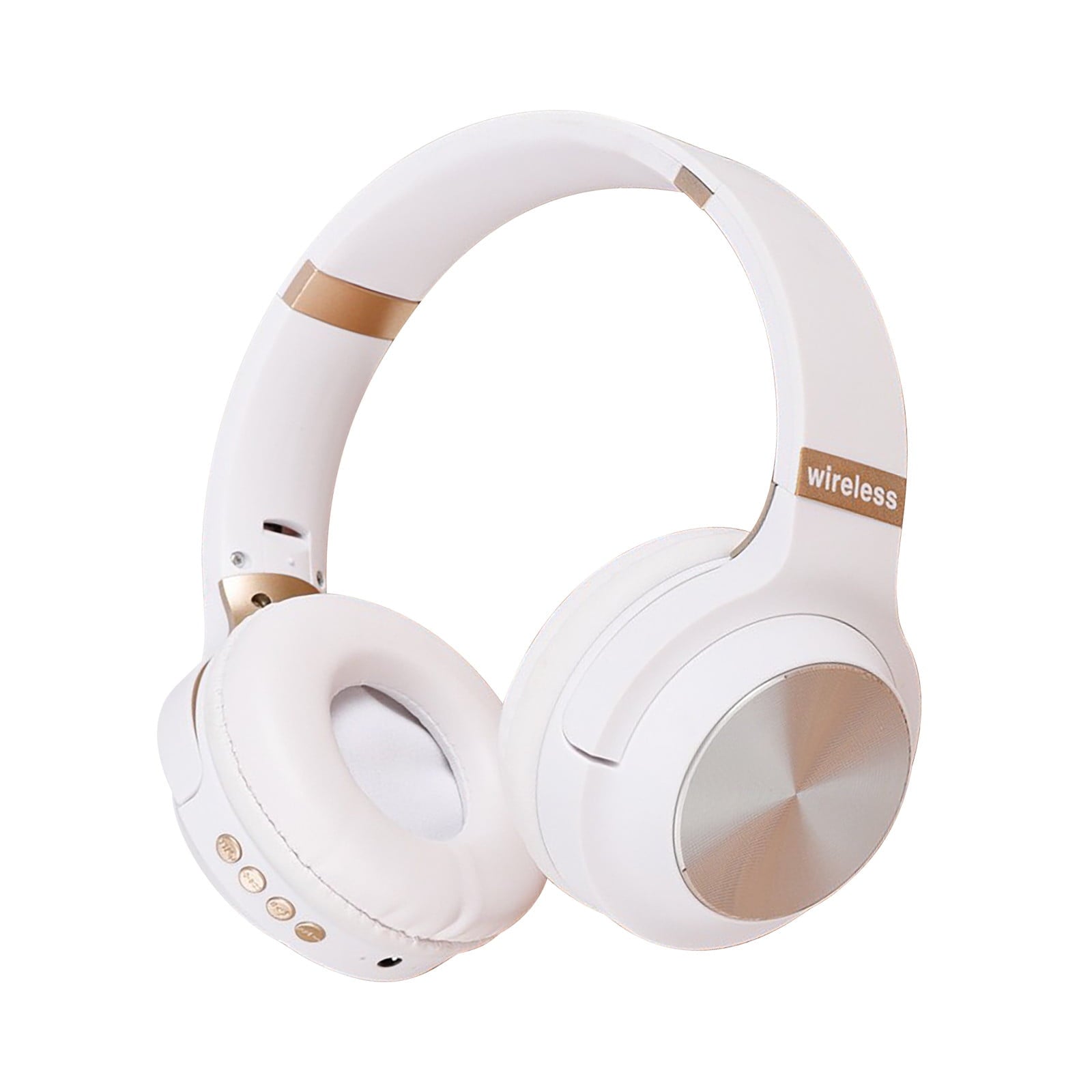 Wireless Bluetooth Headphones, Over-Ear with Noise Reduction and Foldable Design for Immersive Sound, Featuring FM Radio and TF Card Playback, Comfortable Fit for Work and Travel