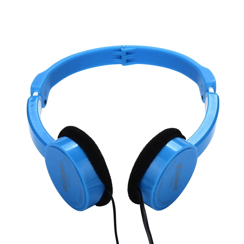 lulshou School Supplies Kubite Kids Wire Headphones On Ear Foldable Stereo Headset for Kids Earphone